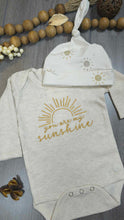 Load image into Gallery viewer, Baby Girl Outfit | Oatmeal Bodysuit You Are My Sunshine - Fall Baby
