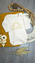 Load image into Gallery viewer, Baby Girl Outfit | Oatmeal Bodysuit You Are My Sunshine - Fall Baby
