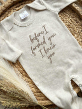Load image into Gallery viewer, Newborn Baby Outfit | Before I Formed You Oatmeal Romper
