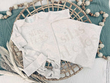 Load image into Gallery viewer, Personalized Baby Outfit Gender Neutral | Oatmeal Romper Beige On Beige Baby Name
