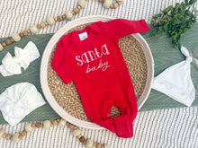 Load image into Gallery viewer, Christmas Baby Outfit | Red Romper Santa Baby
