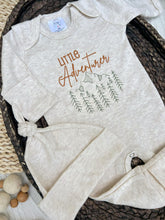 Load image into Gallery viewer, Baby Boy Outdoors Outfit | Oatmeal Romper - Little Adventurer
