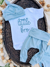 Load image into Gallery viewer, Personalized Baby Boy Outfit | White Bodysuit -Little Bro
