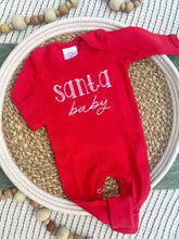 Load image into Gallery viewer, Christmas Baby Outfit | Red Romper Santa Baby

