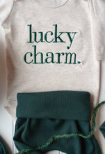 Load image into Gallery viewer, St. Patrick&#39;s Day Baby Outfit | Oatmeal Bodysuit - Lucky Charm
