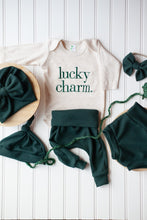 Load image into Gallery viewer, St. Patrick&#39;s Day Baby Outfit | Oatmeal Bodysuit - Lucky Charm
