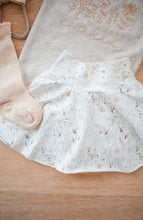 Load image into Gallery viewer, Personalized Baby Girl Outfit | Oatmeal Bodysuit Floral Baby Name- Wildflower
