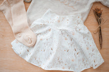 Load image into Gallery viewer, Personalized Baby Girl Outfit | Oatmeal Bodysuit Floral Baby Name- Wildflower
