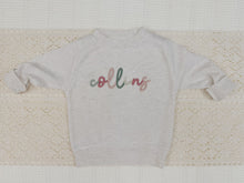 Load image into Gallery viewer, Personalized Baby &amp; Kids Lightweight Sweatshirt – 3D Puff Name
