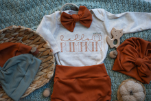 Load image into Gallery viewer, Baby Outfit | Hello Pumpkin Oatmeal Bodysuit - Fall Baby
