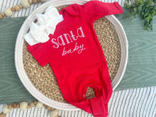 Load image into Gallery viewer, Christmas Baby Outfit | Red Romper Santa Baby
