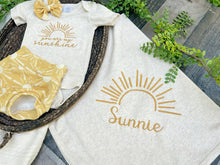Load image into Gallery viewer, Baby Girl Outfit | Oatmeal Bodysuit You Are My Sunshine
