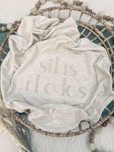 Load image into Gallery viewer, Personalized Baby Outfit Gender Neutral | Oatmeal Romper Beige On Beige Baby Name
