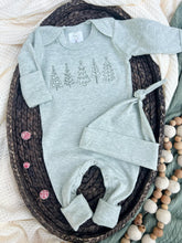 Load image into Gallery viewer, Christmas Tree Baby Outfit | Sage Green Romper
