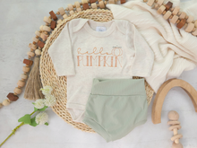 Load image into Gallery viewer, Baby Outfit | Hello Pumpkin Oatmeal Bodysuit - Fall Baby
