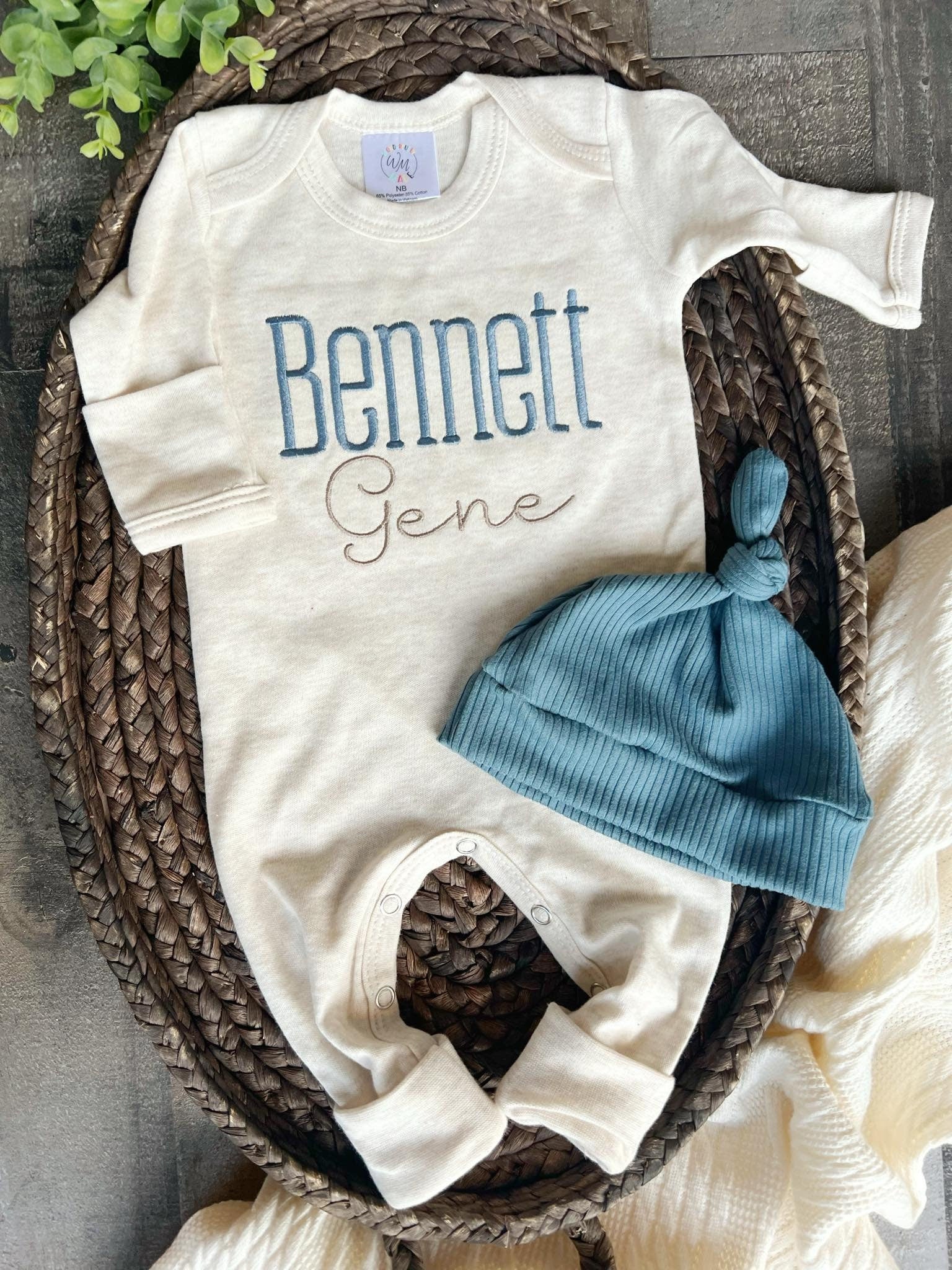 Personalized Newborn Going Home Outfit For Newborn Boy Baby