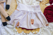 Load image into Gallery viewer, Personalized  Baby Outfit | Oatmeal Bodysuit Cute Reindeer Skirt Red Baby Name - Christmas
