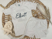 Load image into Gallery viewer, Personalized Boy Shirt and Shorts Set | Custom Name Outfit
