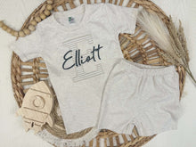 Load image into Gallery viewer, Personalized Boy Shirt and Shorts Set | Custom Name Outfit
