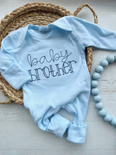 Load image into Gallery viewer, Baby brother coming home outfit, little brother hospital outfit, gender reveal outfit
