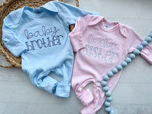 Load image into Gallery viewer, Baby brother coming home outfit, little brother hospital outfit, gender reveal outfit
